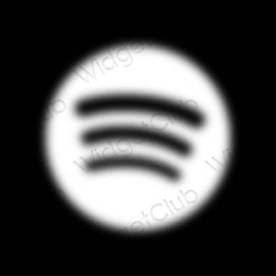 ესთეტიკური Spotify აპლიკაციის ხატები