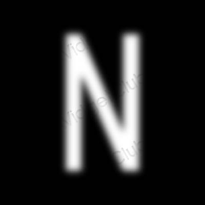 ესთეტიკური Netflix აპლიკაციის ხატები