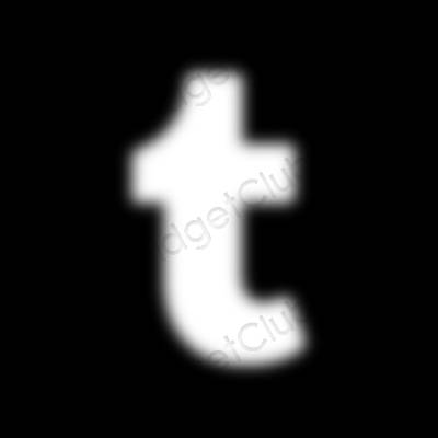 ესთეტიკური Tumblr აპლიკაციის ხატები