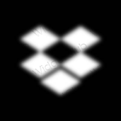 ესთეტიკური Dropbox აპლიკაციის ხატები