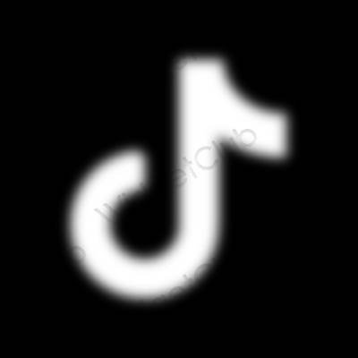 ესთეტიკური TikTok აპლიკაციის ხატები