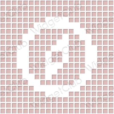 Æstetisk pastel pink Safari app ikoner