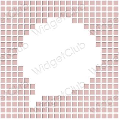 Aesthetic pastel pink Mail app icons