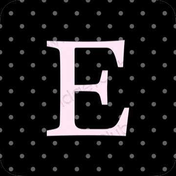 ესთეტიკური Etsy აპლიკაციის ხატები