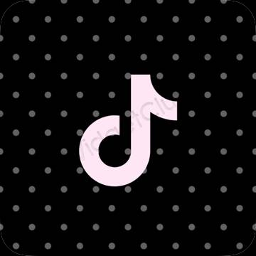 ესთეტიკური TikTok აპლიკაციის ხატები