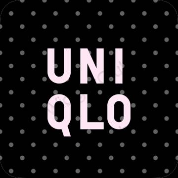 ესთეტიკური UNIQLO აპლიკაციის ხატები