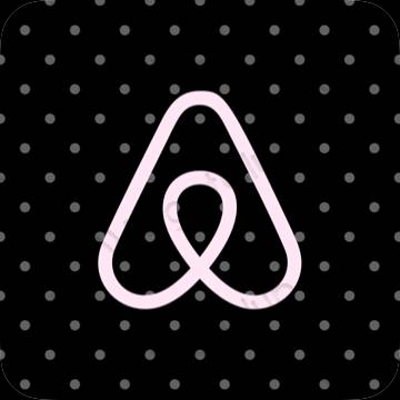 ესთეტიკური Airbnb აპლიკაციის ხატები