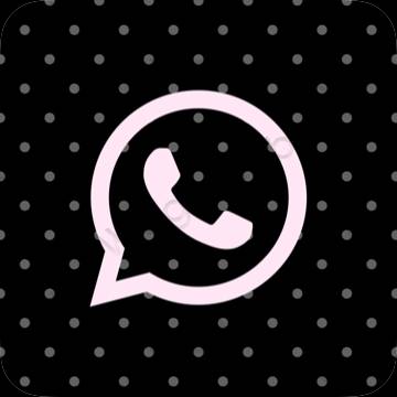 ესთეტიკური WhatsApp აპლიკაციის ხატები