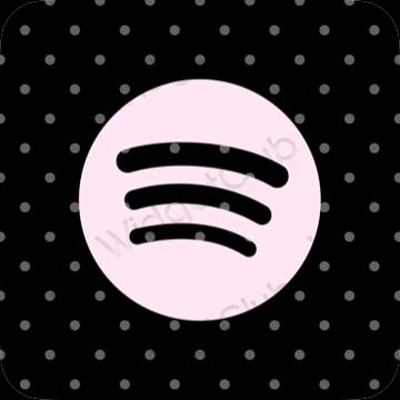 ესთეტიკური Spotify აპლიკაციის ხატები