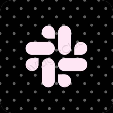 ესთეტიკური Slack აპლიკაციის ხატები