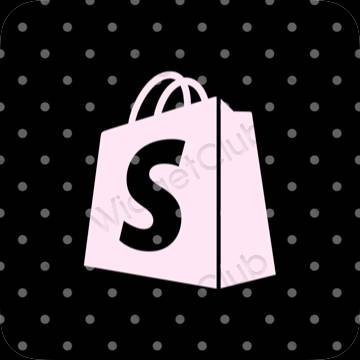 ესთეტიკური Shopify აპლიკაციის ხატები