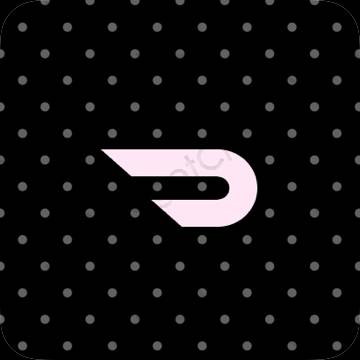 ესთეტიკური Doordash აპლიკაციის ხატები