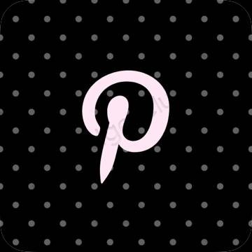 ესთეტიკური Pinterest აპლიკაციის ხატები