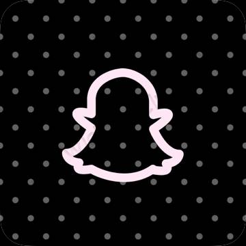 ესთეტიკური snapchat აპლიკაციის ხატები