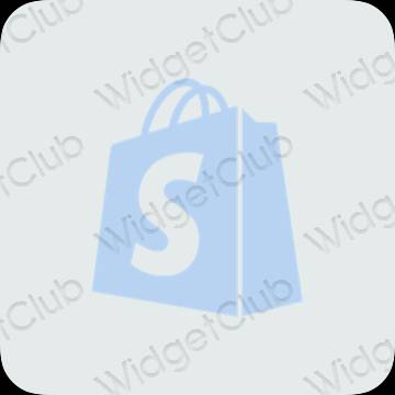ესთეტიკური Shopify აპლიკაციის ხატები