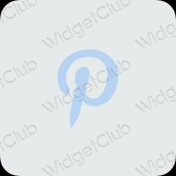 ესთეტიკური Pinterest აპლიკაციის ხატები