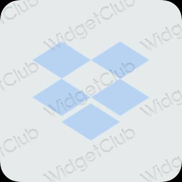 ესთეტიკური Dropbox აპლიკაციის ხატები