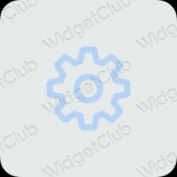 ესთეტიკური Settings აპლიკაციის ხატები