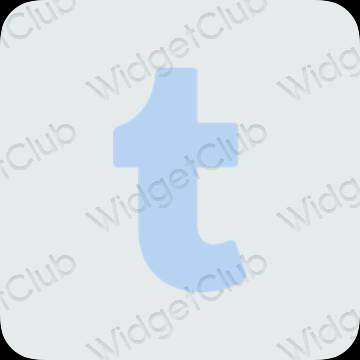 ესთეტიკური Tumblr აპლიკაციის ხატები