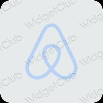 ესთეტიკური Airbnb აპლიკაციის ხატები