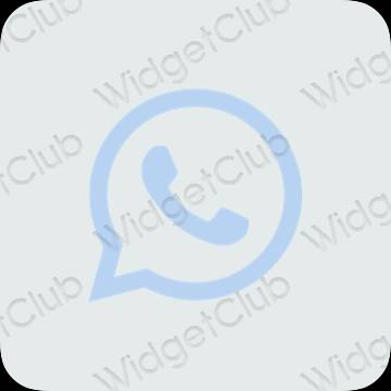 ესთეტიკური WhatsApp აპლიკაციის ხატები