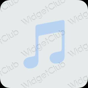 Ikon apl Apple Music Estetik