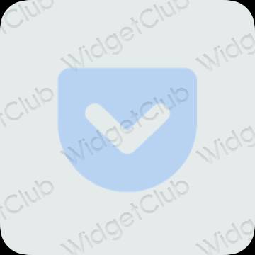 ესთეტიკური Pocket აპლიკაციის ხატები