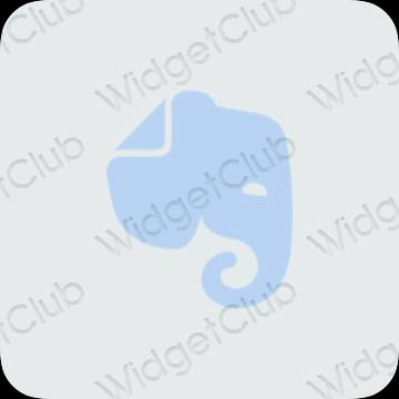 Ikon apl Evernote Estetik