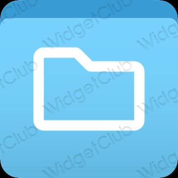Aesthetic purple Files app icons