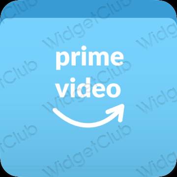Ესთეტიური ლურჯი Amazon აპლიკაციის ხატები