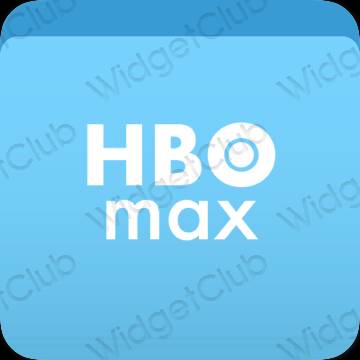 Aesthetic blue HBO MAX app icons