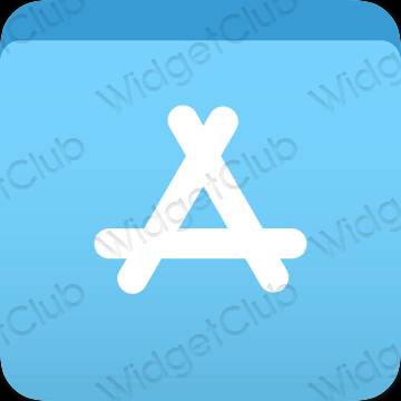 Aesthetic blue AppStore app icons