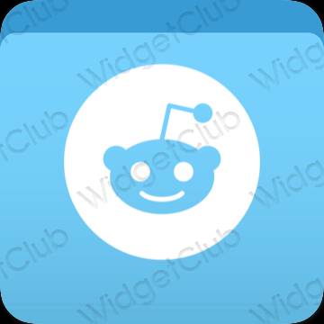 Estetik ungu Reddit ikon aplikasi