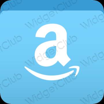 Ესთეტიური ლურჯი Amazon აპლიკაციის ხატები
