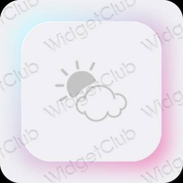 Estética Weather iconos de aplicaciones