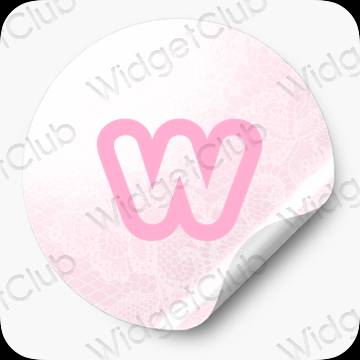 ესთეტიკური Weebly აპლიკაციის ხატები