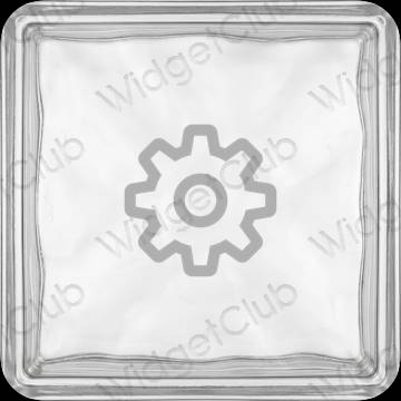 ესთეტიკური Settings აპლიკაციის ხატები