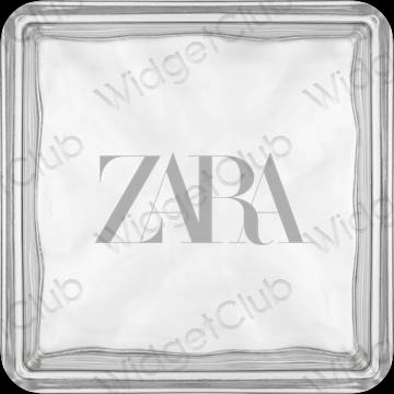 ესთეტიკური ZARA აპლიკაციის ხატები