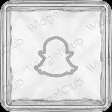 ესთეტიკური snapchat აპლიკაციის ხატები