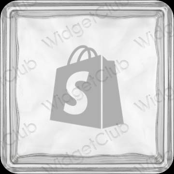 ესთეტიკური Shopify აპლიკაციის ხატები