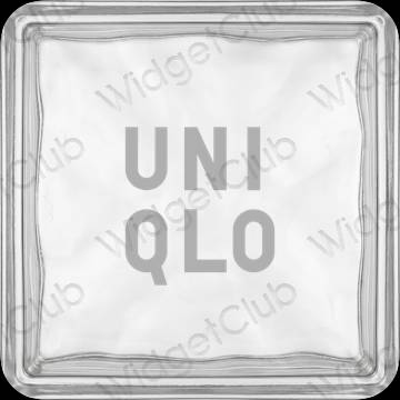 ესთეტიკური UNIQLO აპლიკაციის ხატები