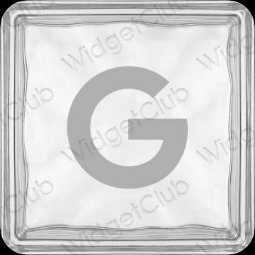 ესთეტიკური Google აპლიკაციის ხატები