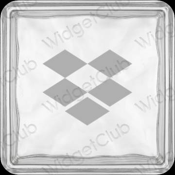 ესთეტიკური Dropbox აპლიკაციის ხატები