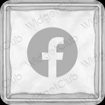 ესთეტიკური Facebook აპლიკაციის ხატები