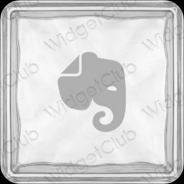 Ikon apl Evernote Estetik