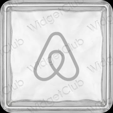 ესთეტიკური Airbnb აპლიკაციის ხატები