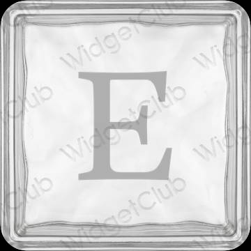 ესთეტიკური Etsy აპლიკაციის ხატები