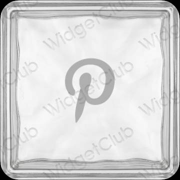 ესთეტიკური Pinterest აპლიკაციის ხატები