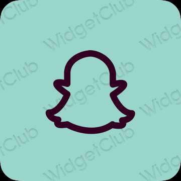 نمادهای برنامه زیباشناسی snapchat