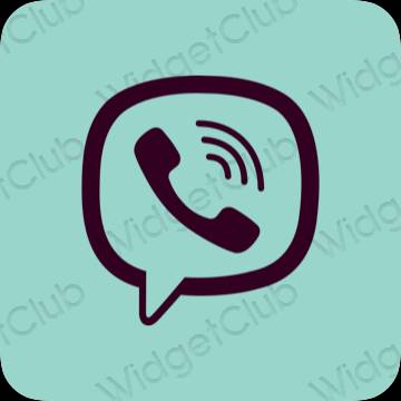Estetyczne Viber ikony aplikacji